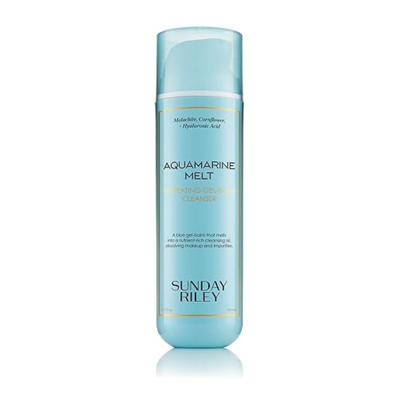 SUNDAY RILEY AQUAMARINE MELT HYDRATING GEL-BALM CLEANSER FOR DEEP MOISTURIZING CLEANSING