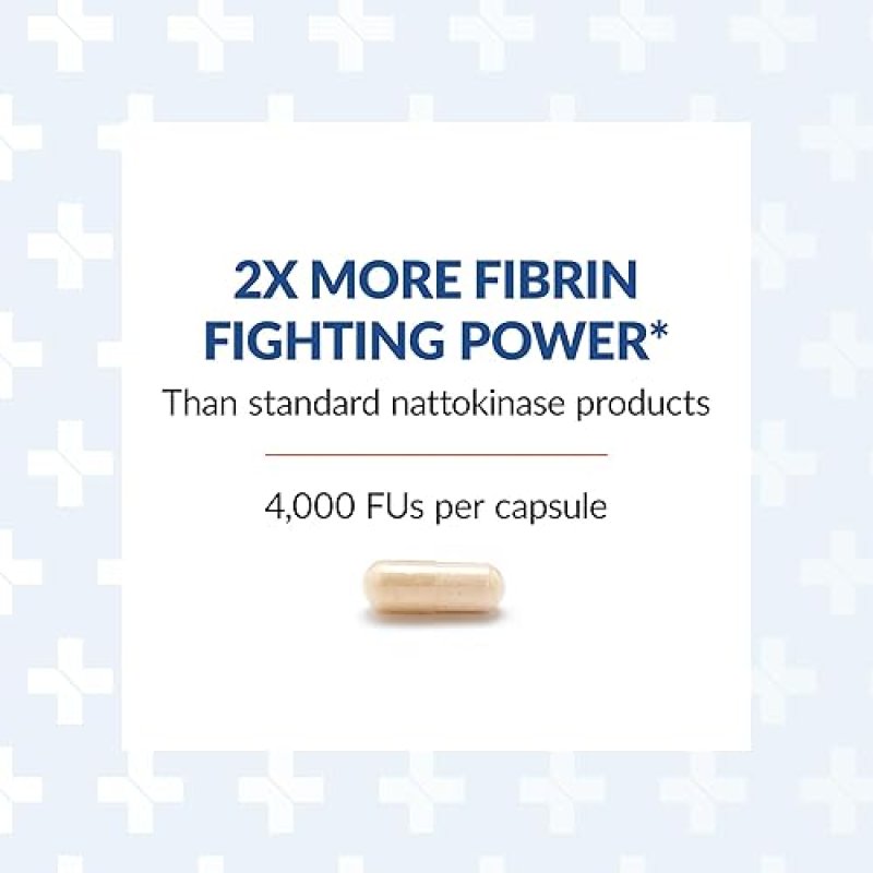 ARTHUR ANDREW MEDICAL NATTOVENA PURE NATTOKINASE SUPPLEMENT 4000 FUS DOUBLE STRENGTH 180 CAPS