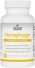 ARTHUR ANDREW MEDICAL FLORAPHAGE PREBIOTIC PROBIOTIC MULTIPLIER, 90 CAPSULES FOR GUT HEALTH