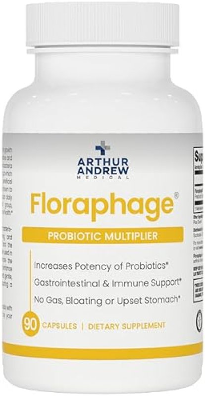 ARTHUR ANDREW MEDICAL FLORAPHAGE PREBIOTIC PROBIOTIC MULTIPLIER, 90 CAPSULES FOR GUT HEALTH
