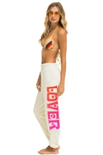 AVIATOR NATION LOVER SWEATPANTS - VINTAGE WHITE