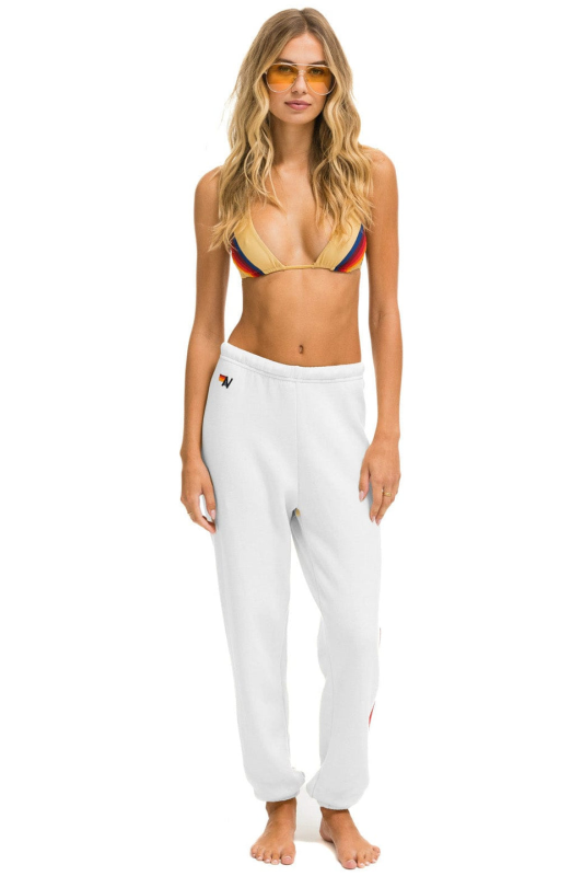 AIVATOR NATION HEART STITCH 4 SWEATPANTS - WHITE