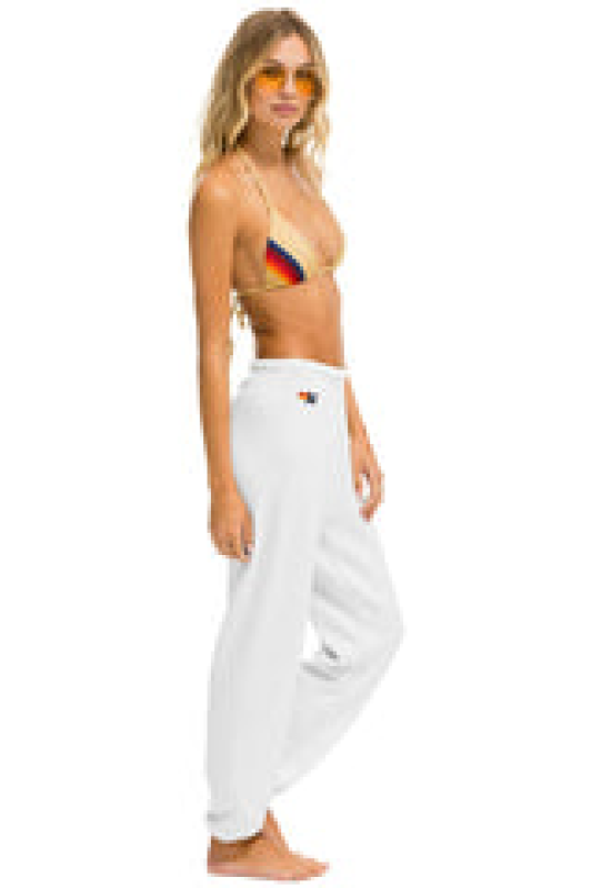 AIVATOR NATION HEART STITCH 4 SWEATPANTS - WHITE