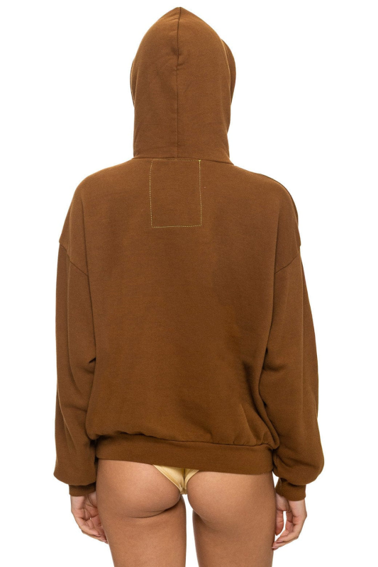 AVIATOR NATION LOCALS ONLY RELAXED PULLOVER HOODIE - CINNAMON