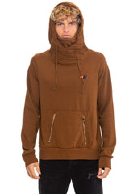 AVIATOR NATION NINJA PULLOVER HOODIE - CINNAMON