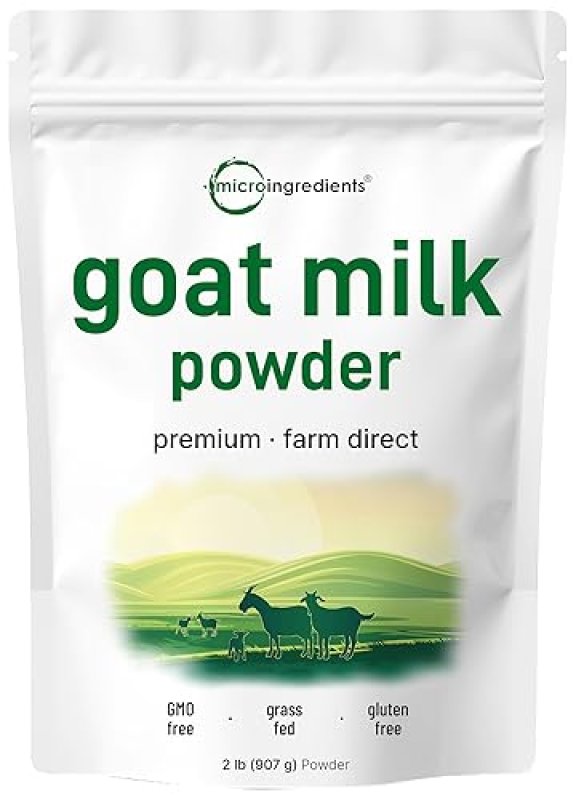 MICRO INGREDIENTS GOAT MILK POWDER 2 LB GRASS-FED AUSTRALIAN SOURCE HIGH PROTEIN CALCIUM PROBIOTICS