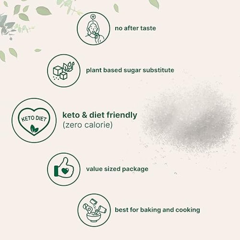 MICRO INGREDIENTS  ERYTHRITOL GRANULES 6 LBS NATURAL 0-CALORIE KETO SUGAR SUBSTITUTE, NON-GMO, VEGAN, NO AFTERTASTE