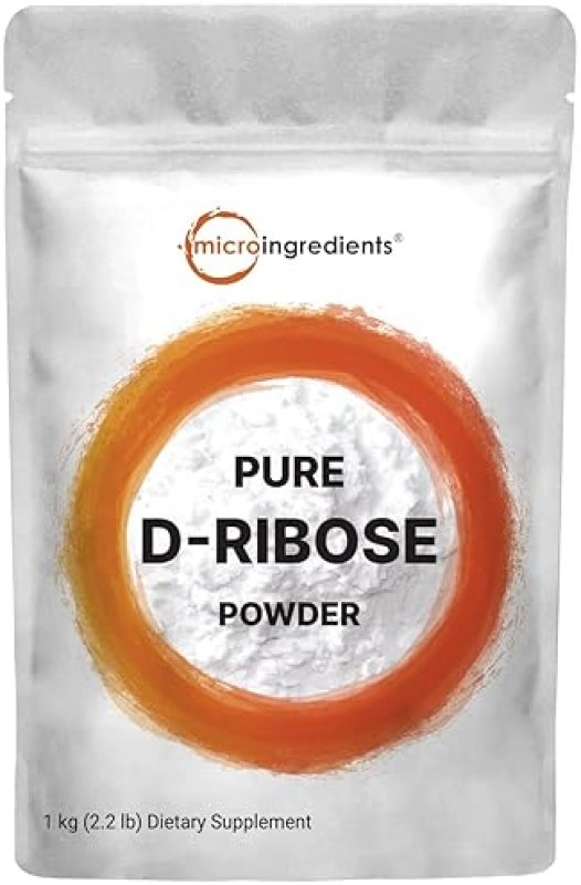 MICRO INGREDIENTS PURE D RIBOSE POWDER 1KG - HAIR SUPPORT, NATURAL SUGAR, PHARMA GRADE, NON-GMO, GLUTEN-FREE