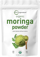 MICRO INGREDIENTS ORGANIC MORINGA OLEIFERA LEAF POWDER 2LB ANTIOXIDANT-RICH VEGAN SUPERFOOD FROM INDIA