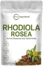 MICRO INGREDIENTS RHODIOLA ROSEA ROOT EXTRACT POWDER 50G ADAPTOGEN WITH ROSAVINS SALIDROSIDES, ENERGY SUPPORT