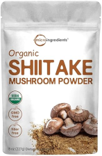 MICRO INGREDIENTS ORGANIC SHIITAKE MUSHROOM POWDER 8OZ NON-GMO, VEGAN, SUPPORTS GUT IMMUNE HEALTH