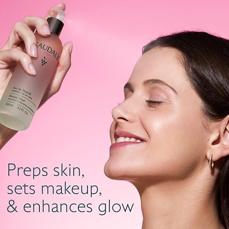 CAUDALIE BEAUTY ELIXIR FACE MIST TONER TIGHTENS PORES, REDUCES DULLNESS, SETS MAKEUP