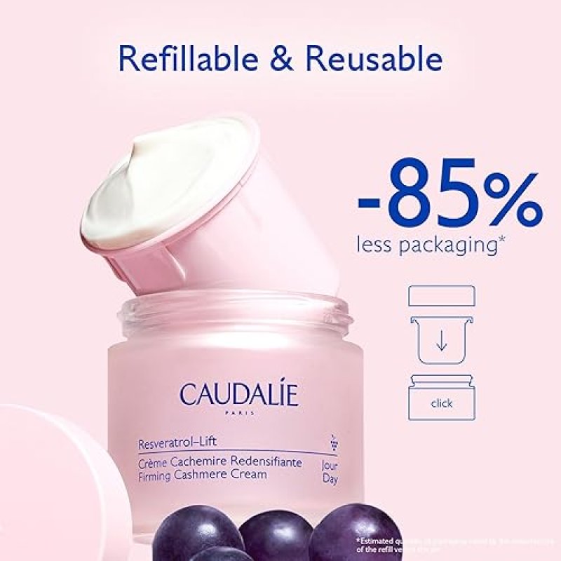 CAUDALIE RESVERATROL-LIFT FIRMING CREAM WITH RETINOL ALTERNATIVE, HYALURONIC ACID VEGAN COLLAGEN, 50