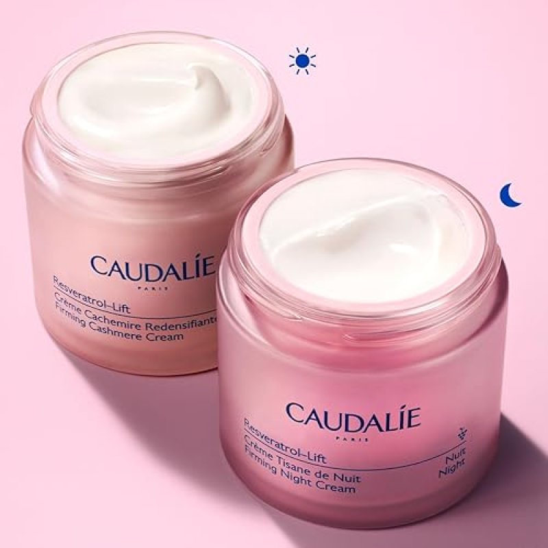 CAUDALIE RESVERATROL-LIFT FIRMING NIGHT CREAM MOISTURIZER 50ML RETINOL ALTERNATIVE, REFILLABLE