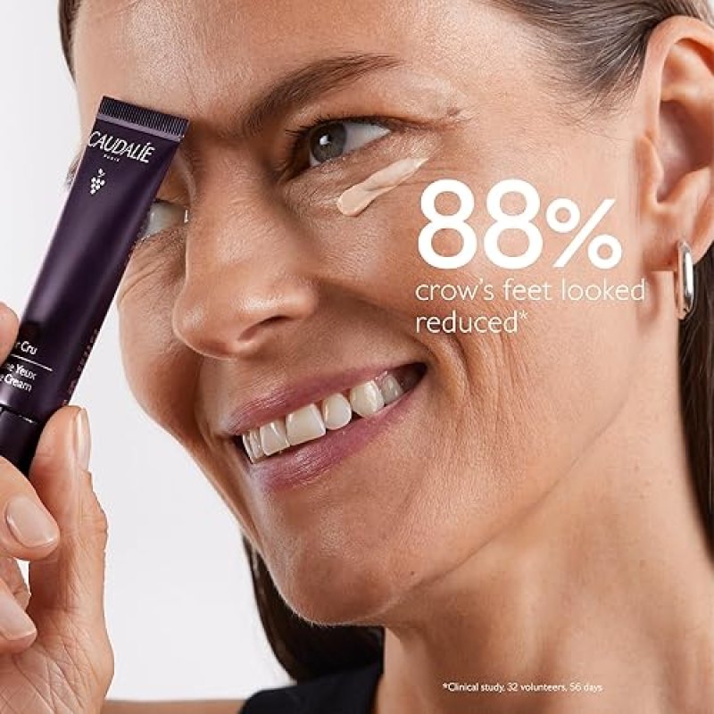 CAUDALIE PREMIER CRU ANTI-AGING EYE CREAM 15ML FOR FINE LINES AND WRINKLES TREATMENT