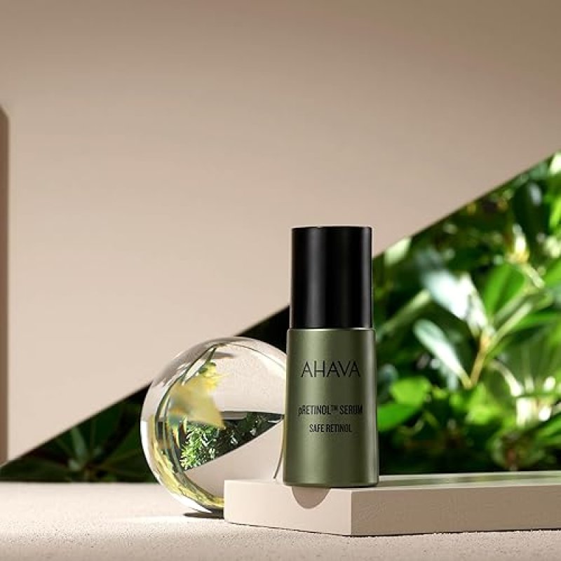 AHAVA SAFE PRETINOL ANTI-AGING SERUM WITH DEAD SEA OSMOTER LIGHTWEIGHT WRINKLE REDUCER 1OZ