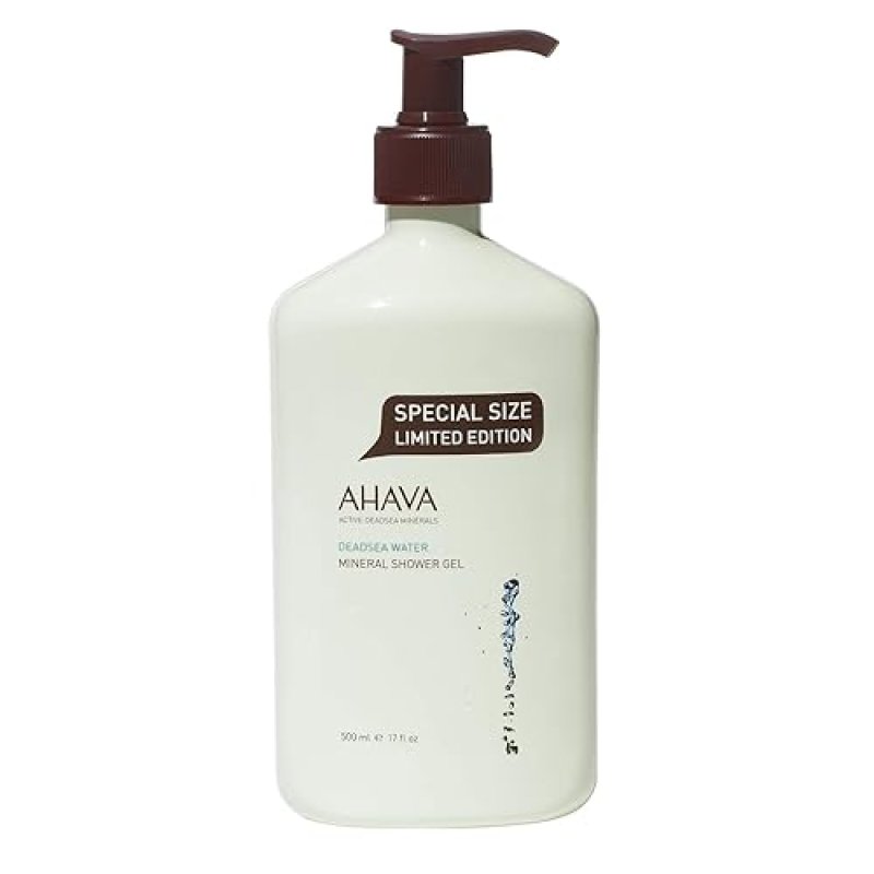AHAVA DEAD SEA MINERAL SHOWER GEL HYDRATING BODY WASH WITH NATURAL DEAD SEA WATER