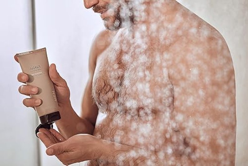 AHAVA TIME TO ENERGIZE MENS MINERAL SHOWER GEL WITH ALOE VERA ZINC - REFRESHING CLEANSER 6.8OZ