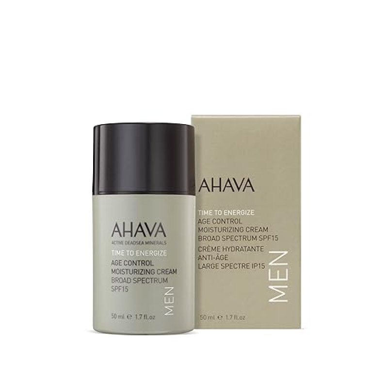 AHAVA MENS AGE CONTROL MOISTURIZER SPF15 FAST-ABSORBING HYDRATING CREAM 1.7 FL.OZ