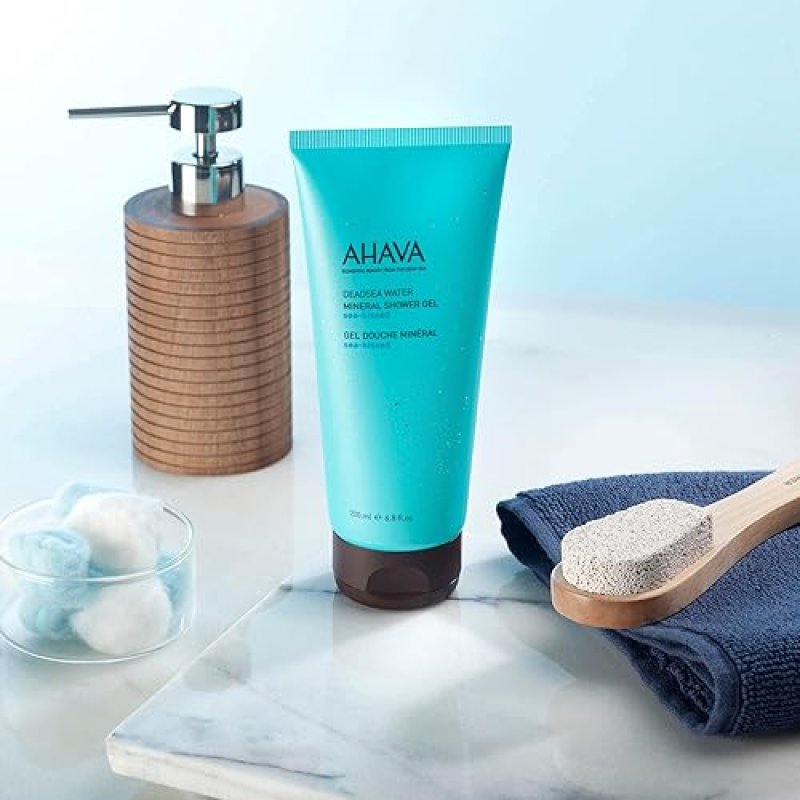 AHAVA DEAD SEA MINERAL SHOWER GEL WITH OSMOTER ZINC REFRESHES, CLEANSES RELAXES