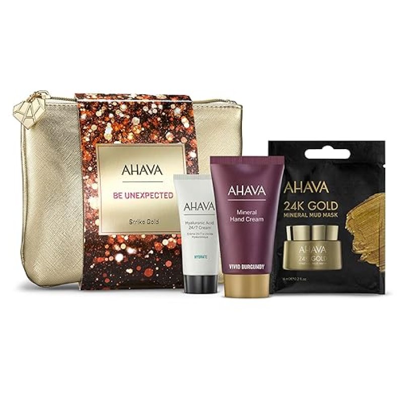 AHAVA ITS YOUR TIME TO SHINE GIFT SET SKINCARE COLLECTION FOR RADIANT, GLOWING SKIN