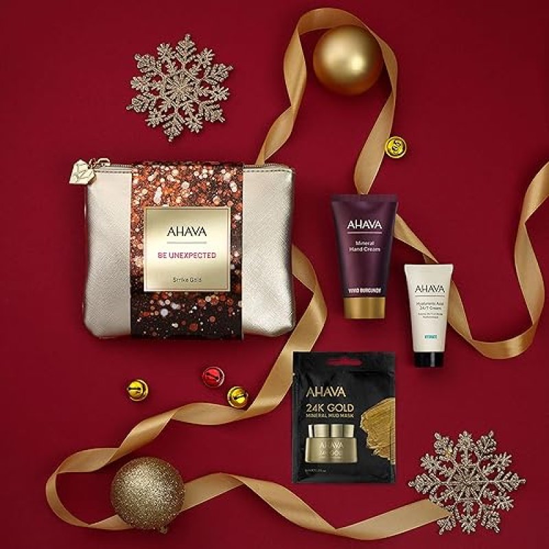AHAVA ITS YOUR TIME TO SHINE GIFT SET SKINCARE COLLECTION FOR RADIANT, GLOWING SKIN