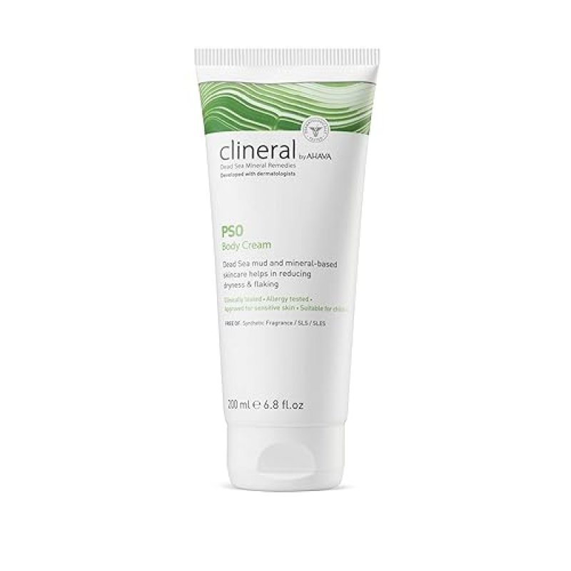 AHAVA CLINERAL PSO BODY CREAM 6.8OZ - HYDRATING, SOOTHING, EXTRA-RICH WITH DEAD SEA MUD OILS