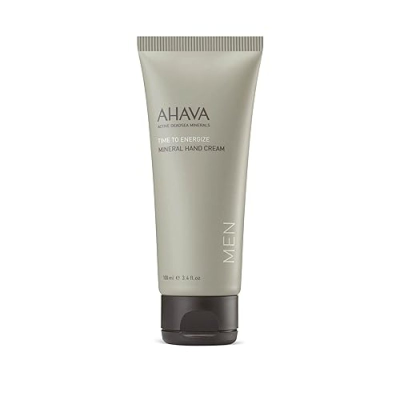 AHAVA MENS MINERAL HAND CREAM 3.4OZ NOURISHING, FAST-ABSORBING, PREVENTS DRYNESS WITH G-FORCE