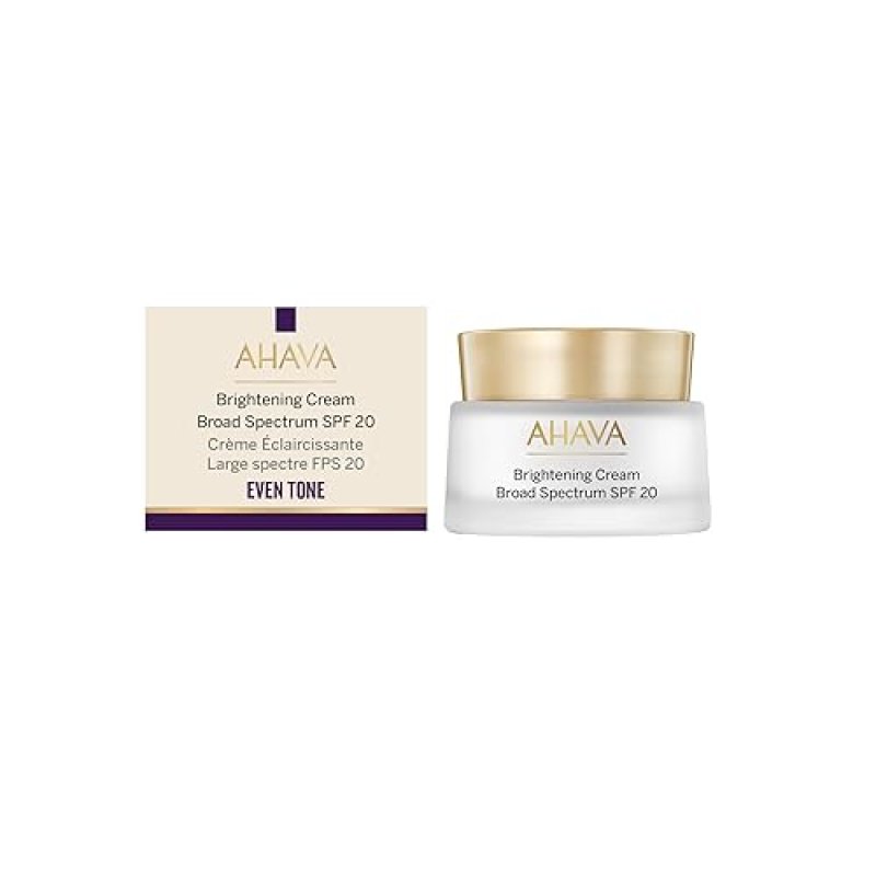 AHAVA BRIGHTENING CREAM SPF20 HYDRATE, BRIGHTEN PROTECT SKIN WITH OSMOTER VF COMPLEX 1.7OZ