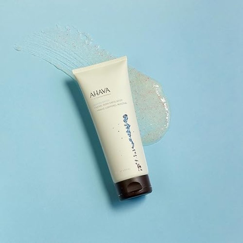 AHAVA MINERAL BODY EXFOLIATOR 6.8 FL OZ DEEP CLEANSING NATURAL BODY SCRUB FOR SMOOTH SKIN