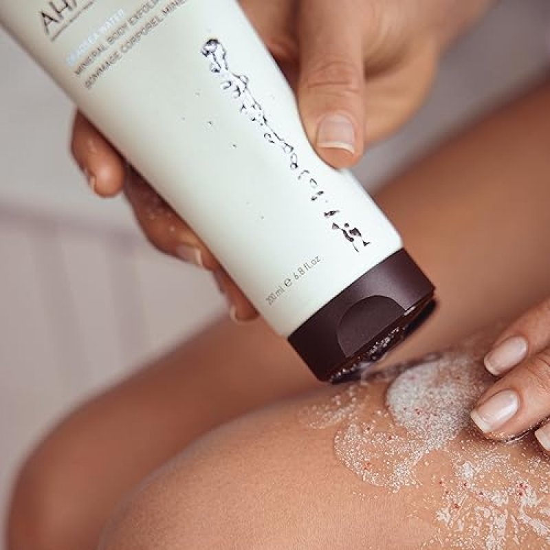 AHAVA MINERAL BODY EXFOLIATOR 6.8 FL OZ DEEP CLEANSING NATURAL BODY SCRUB FOR SMOOTH SKIN