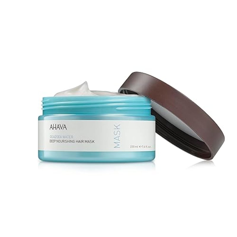 AHAVA DEAD SEA WATER HAIR MASK 7.4OZ - DEEP NOURISHING, REPAIRS SCALP HAIR WITH JOJOBA ARGAN OIL
