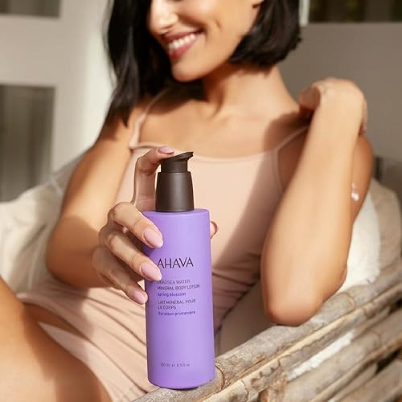 AHAVA DEAD SEA MINERAL BODY LOTION 8.5OZ HYDRATING, SKIN REFINING WITH OSMOTER ALOE VERA