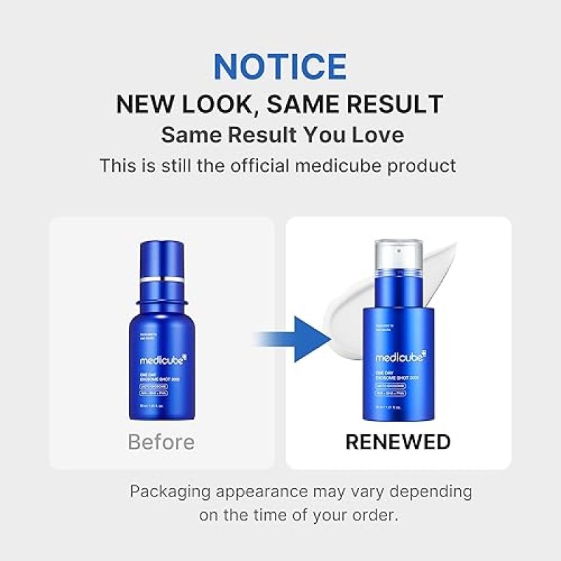MEDICUBE EXOSOME SHOT ZERO 7,500 PPM FACIAL SERUM WITH AHA BHA PHA FOR PORE SKIN TEXTURE