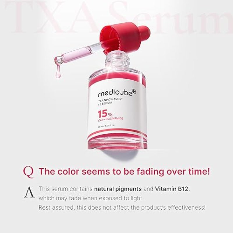 MEDICUBE TXA NIACINAMIDE 15 GLOW SERUM FOR UNEVEN SKIN TONE HYDRATION, 1.01 FL.OZ