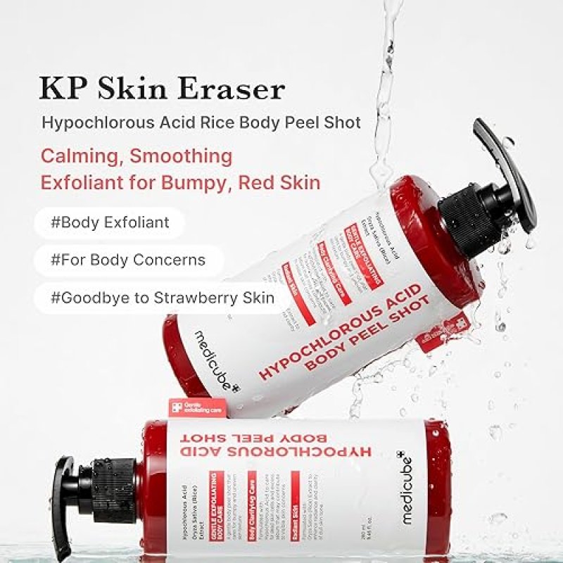 MEDICUBE BODY PEEL SHOT EXFOLIATING SERUM WITH HYPOCHLOROUS ACID FOR SMOOTH, HYDRATED SKIN
