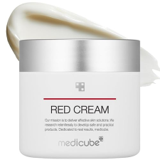 MEDICUBE RED CREAM 2.0 SOOTHING BHA NIACINAMIDE ACNE RELIEF, NON-COMEDOGENIC KOREAN SKINCARE