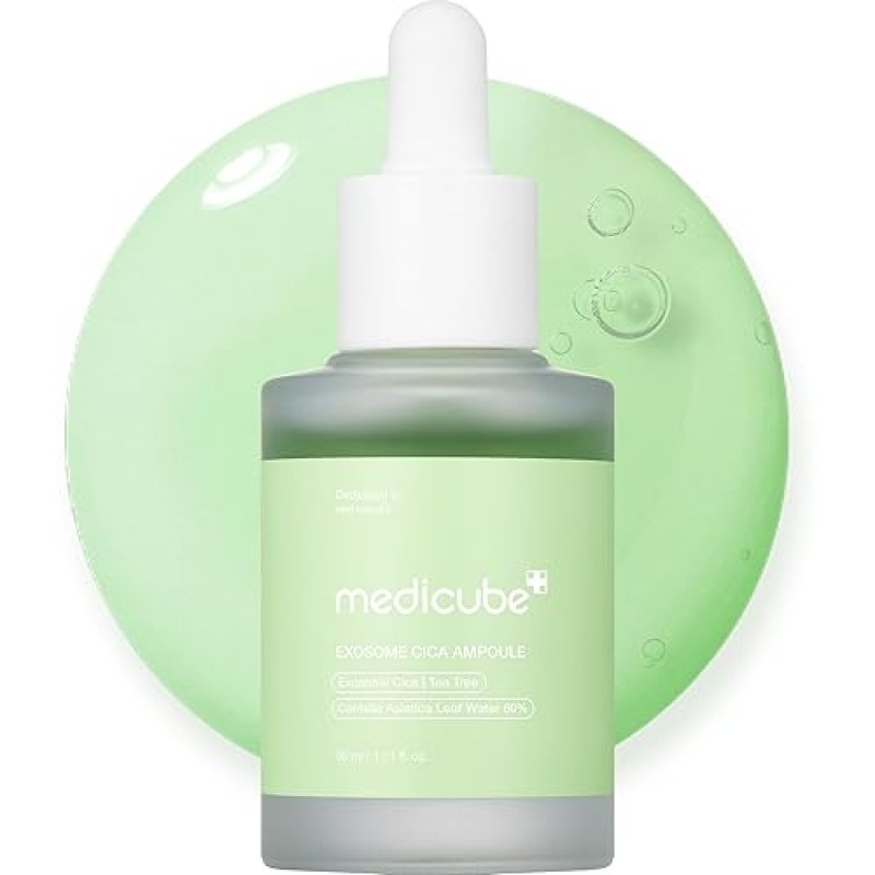 MEDICUBE EXOSOME CICA TEA TREE AMPOULE 30ML - SOOTHING, MOISTURIZING SERUM FOR SENSITIVE SKIN