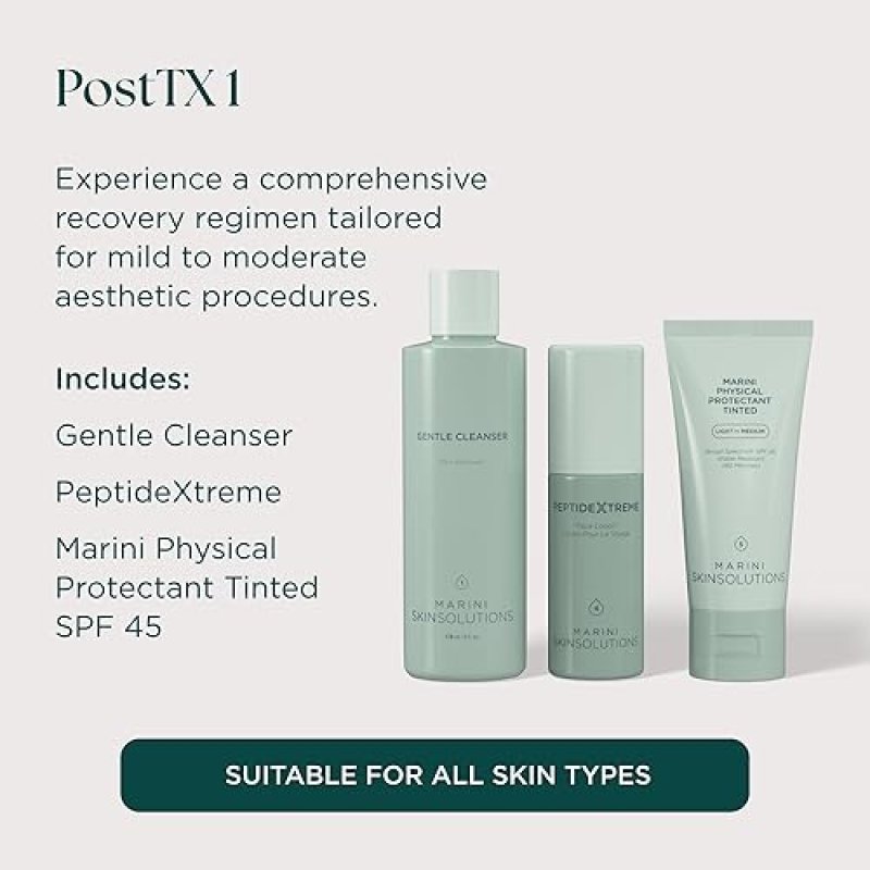 MARINI SKINSOLUTIONS POSTTX 1 RECOVERY SYSTEM FOR MILD AESTHETIC PROCEDURES HYDRATES PROTECTS