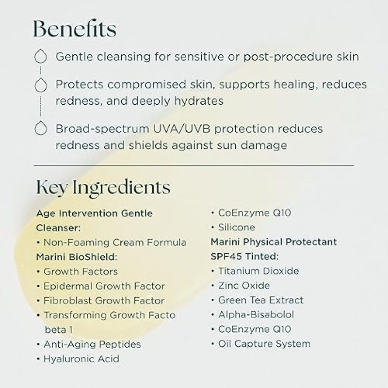 MARINI SKINSOLUTIONS POSTTX 2 RECOVERY SYSTEM CALMS, HYDRATES PROTECTS SKIN AFTER TREATMENTS
