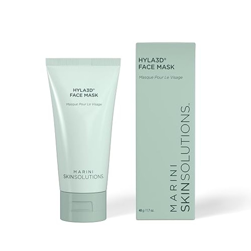 MARINI SKINSOLUTIONS HYLA3D FACE MASK HYDRATING HYALURONIC ACID TREATMENT FOR FINE LINES, 1 OZ