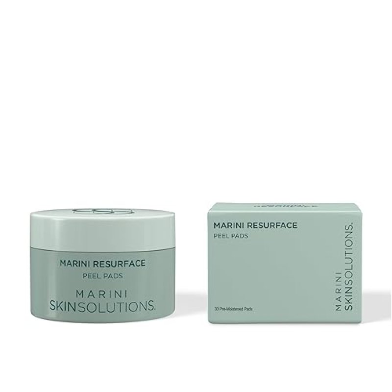 MARINI SKINSOLUTIONS RESURFACE PEEL PADS WITH GLYCOLIC SALICYLIC ACID FOR TEXTURE WRINKLES - 30 COUN