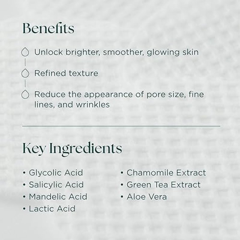 MARINI SKINSOLUTIONS RESURFACE PEEL PADS WITH GLYCOLIC SALICYLIC ACID FOR TEXTURE WRINKLES - 30 COUN