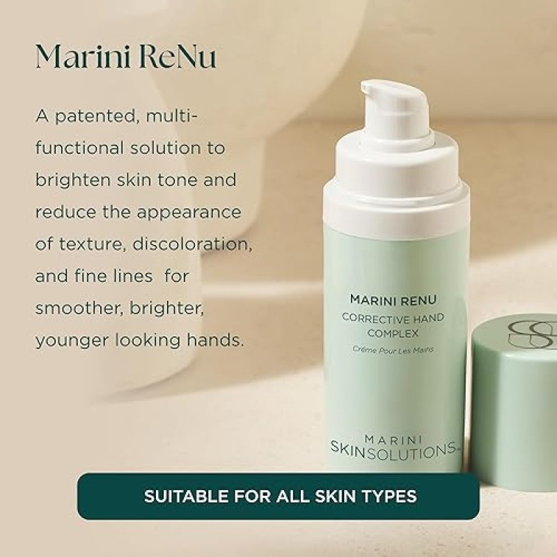 MARINI SKINSOLUTIONS RENU HAND COMPLEX WITH RETINOL VITAMIN C FOR WRINKLES TEXTURE - 1 OZ
