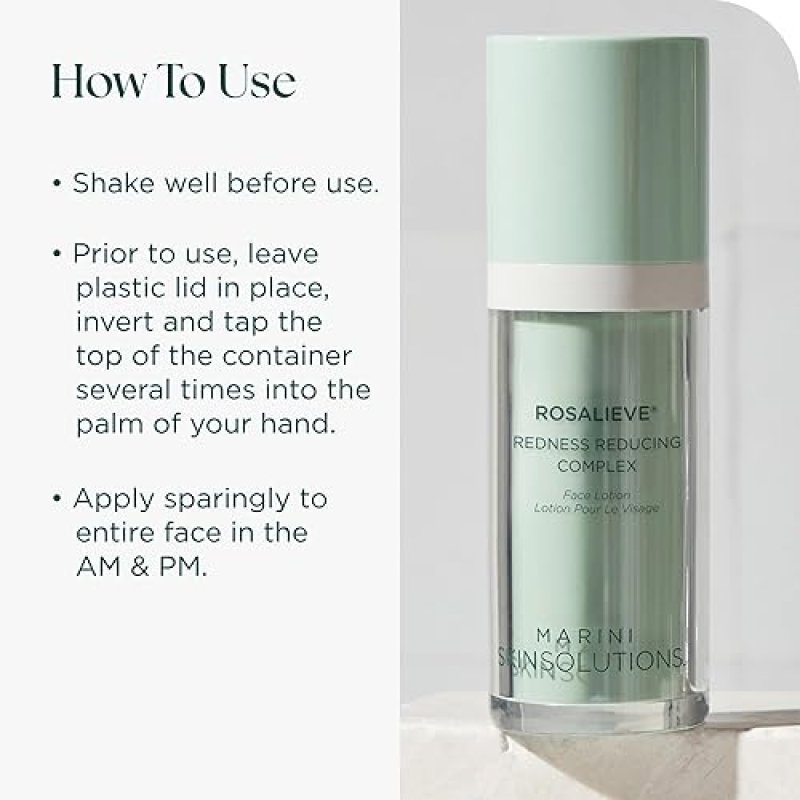 MARINI SKINSOLUTIONS ROSALIEVE REDNESS REDUCING FACE LOTION WITH AZELAIC ACID PEPTIDES