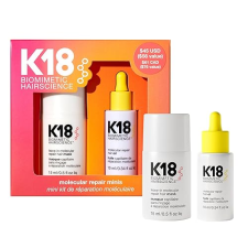 K18 MOLECULAR REPAIR MINIS KIT LEAVE-IN HAIR MASK LIGHTWEIGHT REPAIR OIL FOR ALL HAIR TYPES