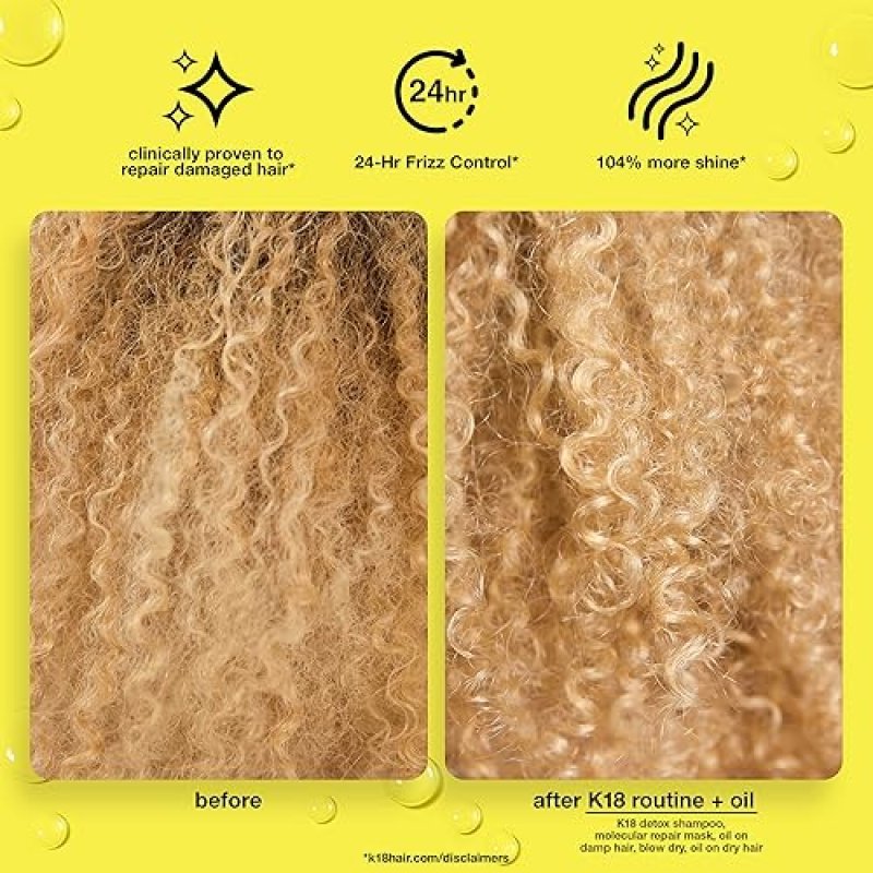 K18 DETOX SHAMPOO WEIGHTLESS HAIR STRENGTHENING OIL BUNDLE COLOR SAFE CLARIFYING HAIR CARE
