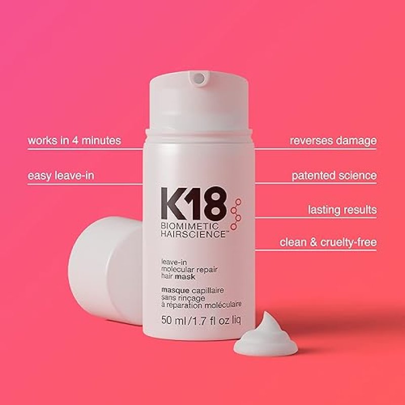 K18 DAMAGE CONTROL TRIO DAMAGE SHIELD SHAMPOO, CONDITIONER 4-MINUTE REPAIR HAIR MASK, COLOR-SAFE