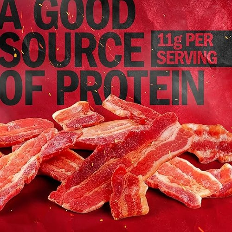 JACK LINKS HICKORY SMOKED BACON JERKY, 2.5 OZ - HIGH PROTEIN, KETO FRIENDLY MEAT SNACK