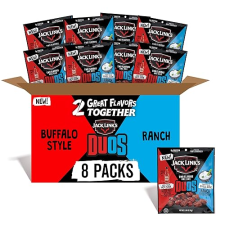 JACK LINKS DUOS FRANKS REDHOT BUFFALO CHICKEN BITES WITH RANCH, 8 COUNT, HIGH PROTEIN SNACKS